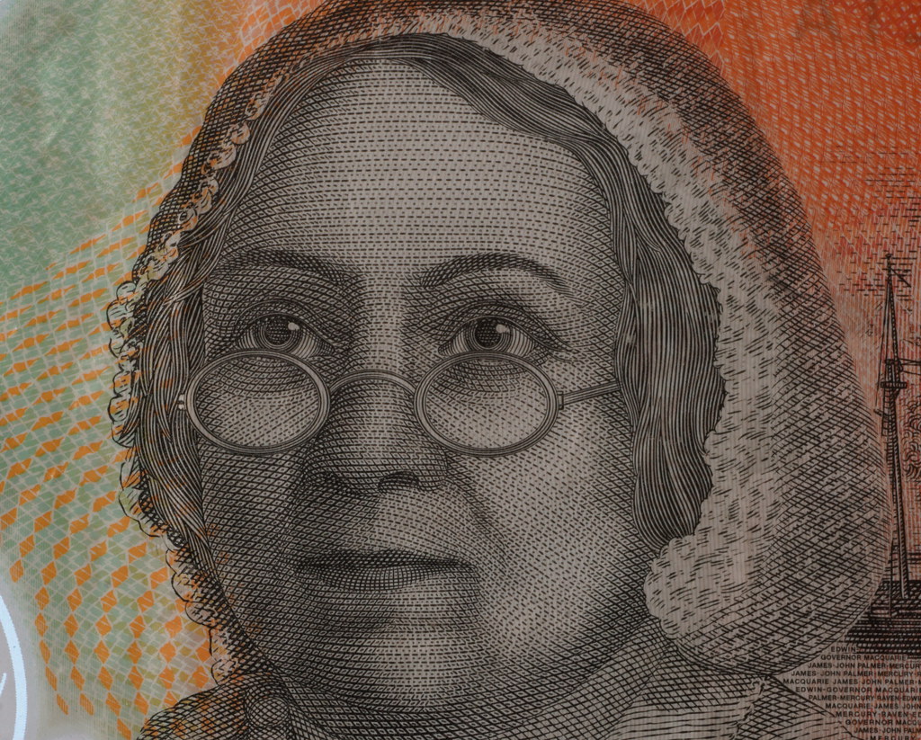 Mary Reibey portrait $20 note