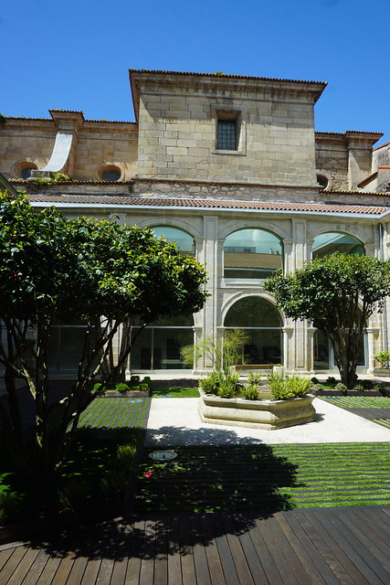 Musée Provinçial, Pontevedra : Cour centrale de l'édifice Sarmiento