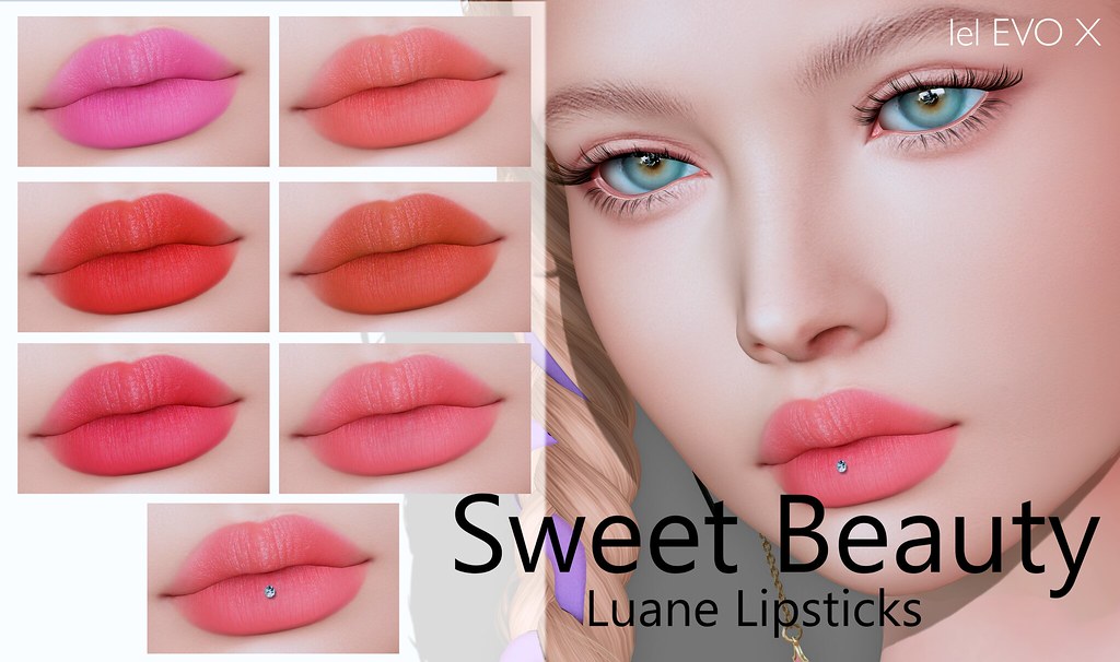Sweet Beauty - Luane Lipsticks for Lelutka EVOX