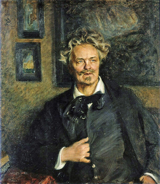 August Strindberg Portrait 4bs [1905] by Richard Bergh 1858-1919 - Bonnier collection of portraits, Nedre Manilla, Djurgården, Stockholm