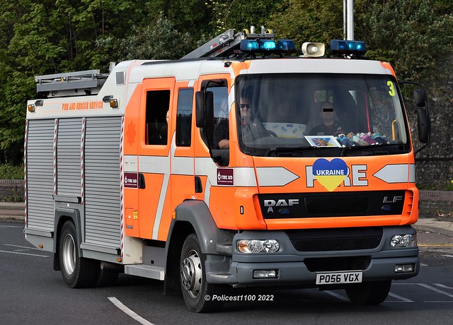 Lancashire Fire & Rescue Service DAF LF PO56 VGX