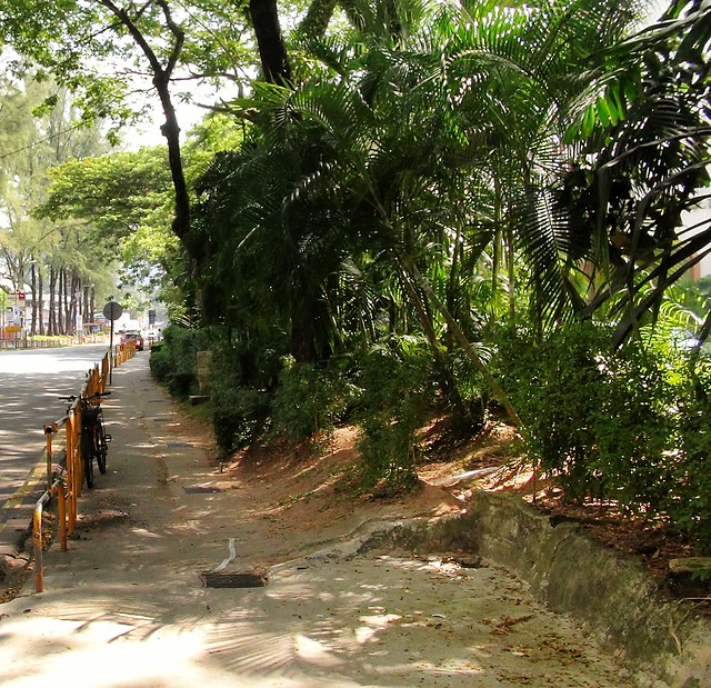Proceed on your own risk sidewalk Batu Ferringhi