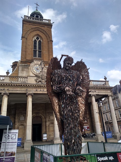 The Knife Angel, the National Symbol Against Violence and Aggression, will be in Northampton’s All Saints Plaza during the first 2 weeks of May.
