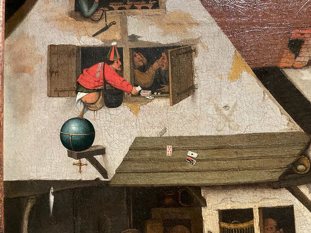 Closeup II Los Proverbios flamencos Pieter Brueghel el Joven Snijders&Rockoxhuis