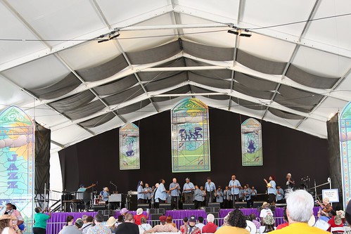 NO Council on Aging Community Choir in the Gospel Tent. Photo by Michele Goldfarb.