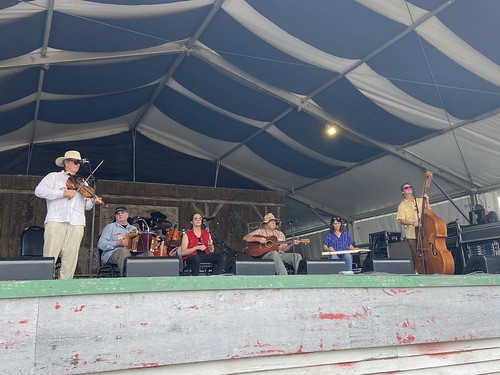 Les Freres Michot at Jazz Fest for the first time in 30 years - May 6, 2022. Photo by Carrie Booher.