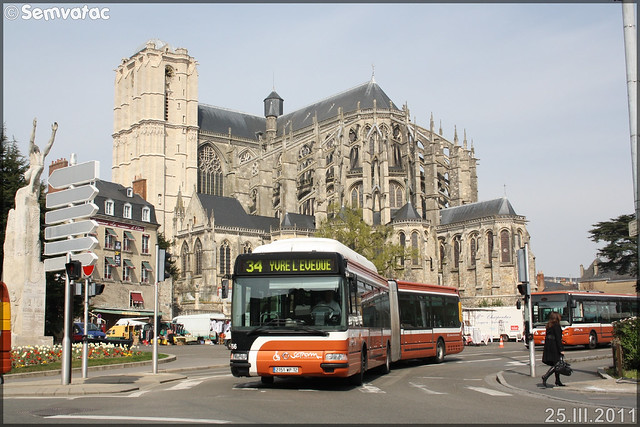 Irisbus Agora L – Setram (Société d'Économie Mixte des TRansports en commun de l'Agglomération Mancelle) n°766