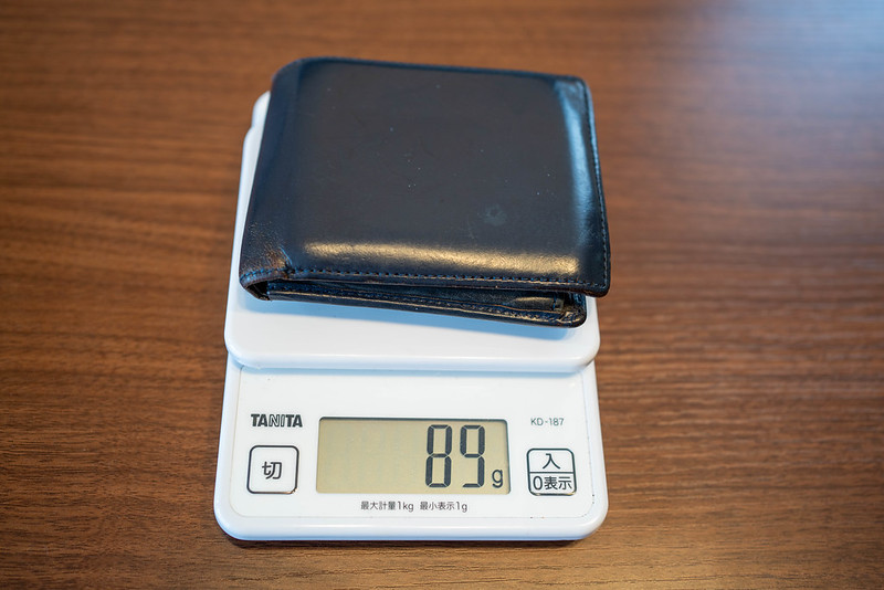 革財布の重量