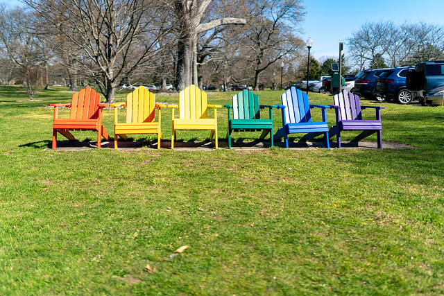 Rainbow Adirondack Chairs