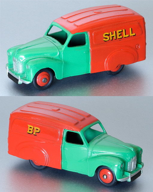 Dinky Toys Austin A40 van showing both sides