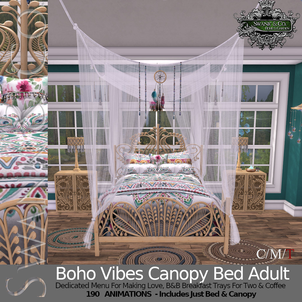Swank & Co. Boho Vibes Canopy Bed Adult