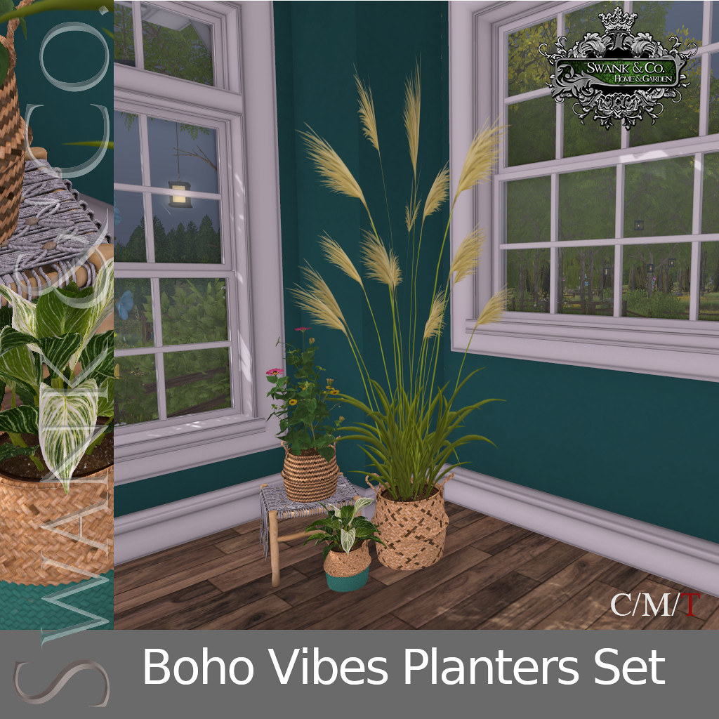 Swank & Co. Boho Vibes Planters Set