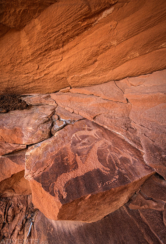 Ute Petroglyph Panel