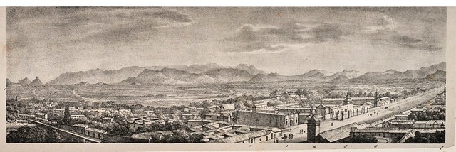 Vemos los primeros álamos de Chile: Panoramic Views of Saint Jago, the Capital of Chile William Waldegrave, 1823 (1753-1825) and Agostino AGLIO, engraver (1777-1857) A Series of Panoramic Views of Sant Jago, the Capital of Chili. London