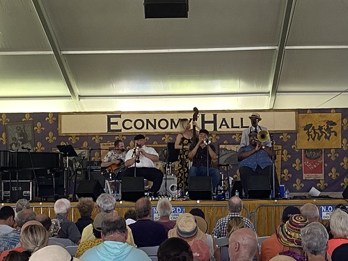 Palmetto Bug Stompers in Economy Hall Tent - May 7, 2022. Photo by Carrie Booher.