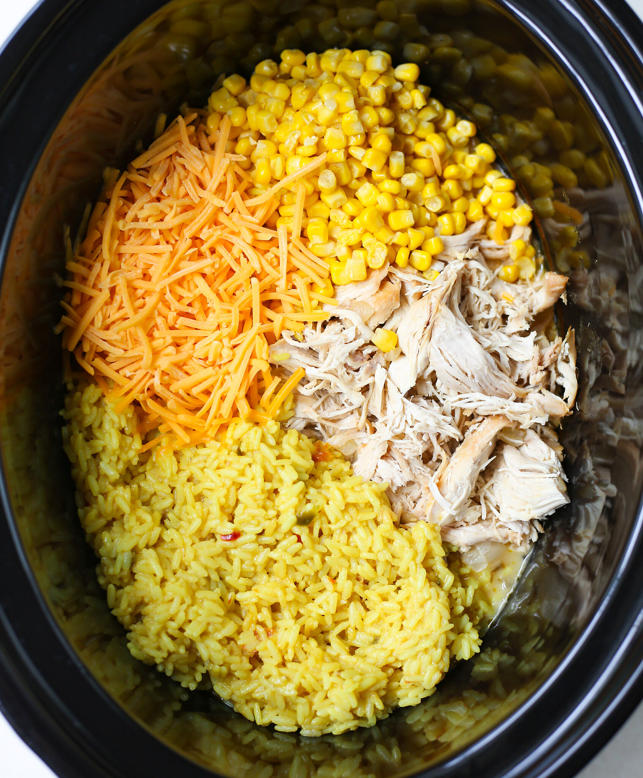 crockpot cheesy chicken and rice