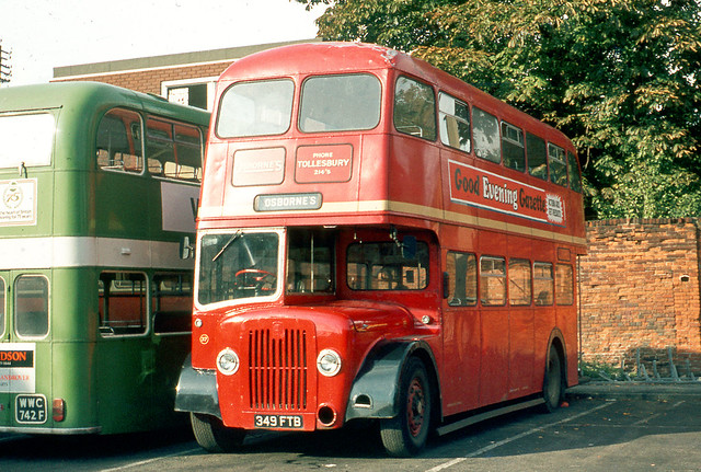 Osborne . Tollesbury  , Essex . 37 349FTB . Colchester Bus Park , Essex . October-1974 .