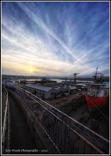 Docks at sunset …