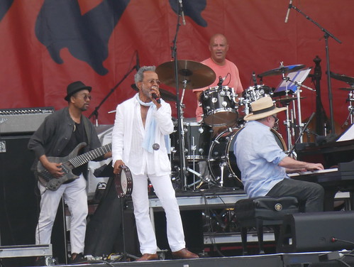 John Boutte at the Dr John Tribute on the Festival Stage. Photo by Louis Crispino.