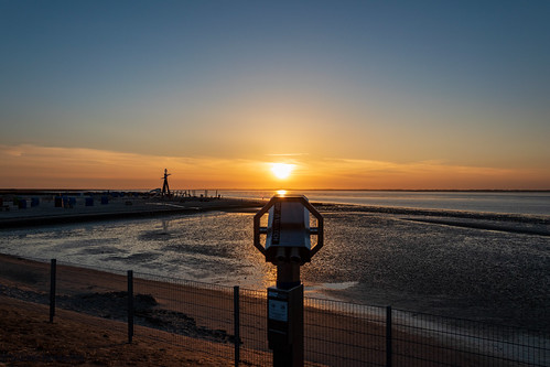 Sunset at the North Sea! ( Image 2) by Günter Hentschel, Sonnenuntergang an der Nordsee! ( Bild2 )nordsee sunset sonnenuntergang orange urlaub urlaubsbilder