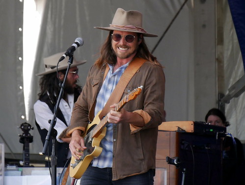 Lukas Nelson & POTR on the Gentilly Stage. Photo by Louis Crispino.