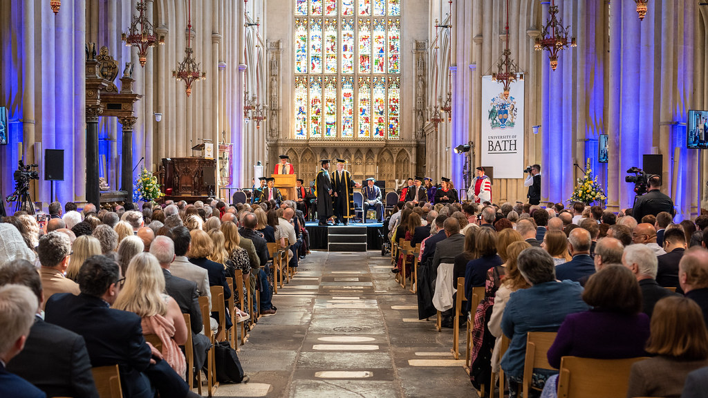 Graduation ceremony in Bath Abbey