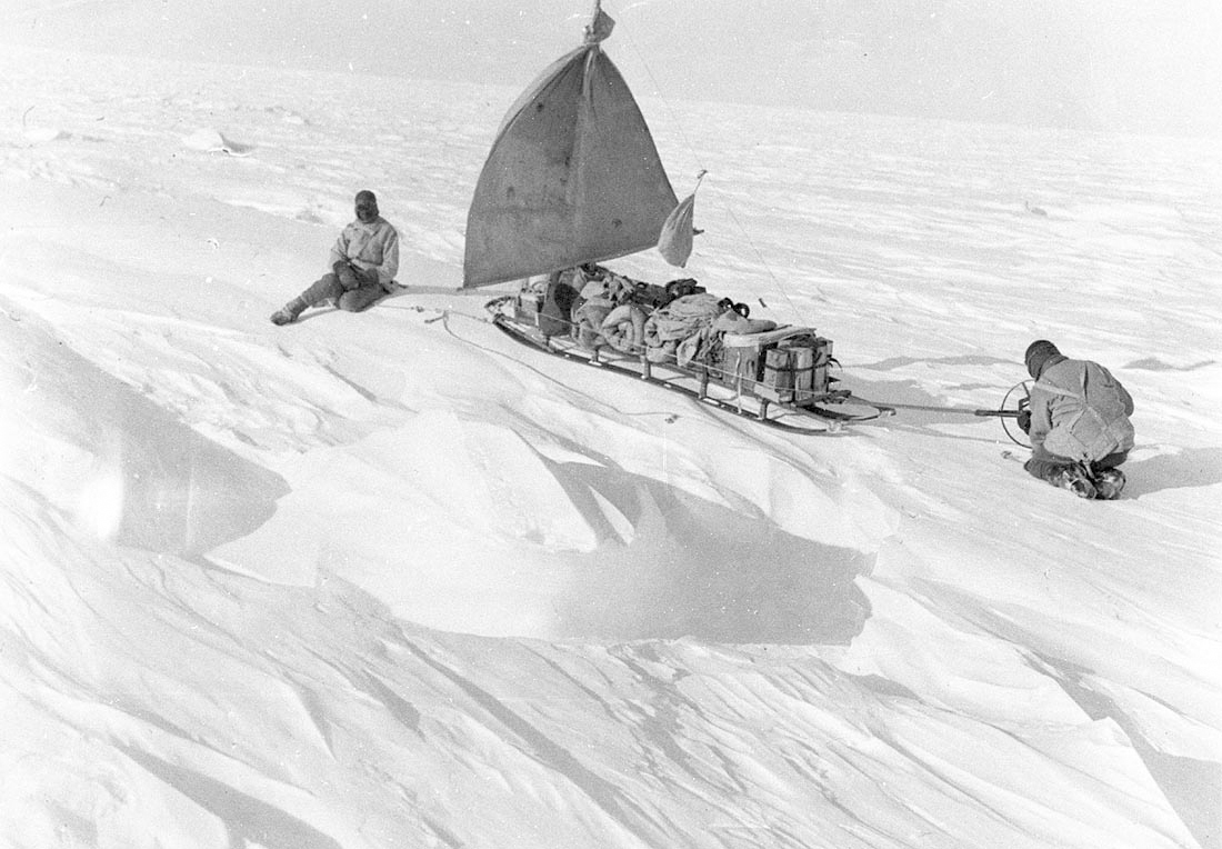 Webb & Bage, Southern Party, Australian Antarctic Expedition, 1912, Frank Hurley