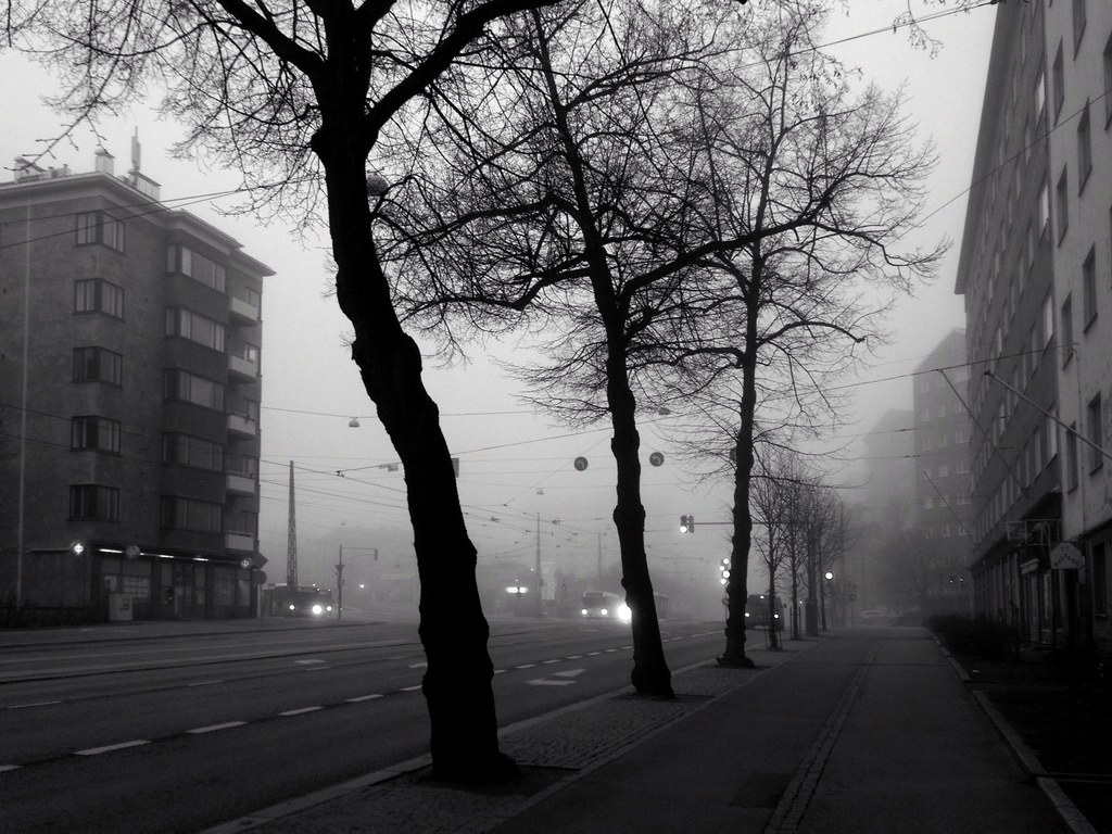 Foggy street