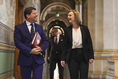 Foreign Secretary Liz Truss meets Gibraltar Chief Minister