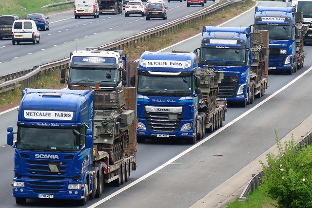 Metcalfe Farms Convoy, On The A1M Southbound 3/5/22
