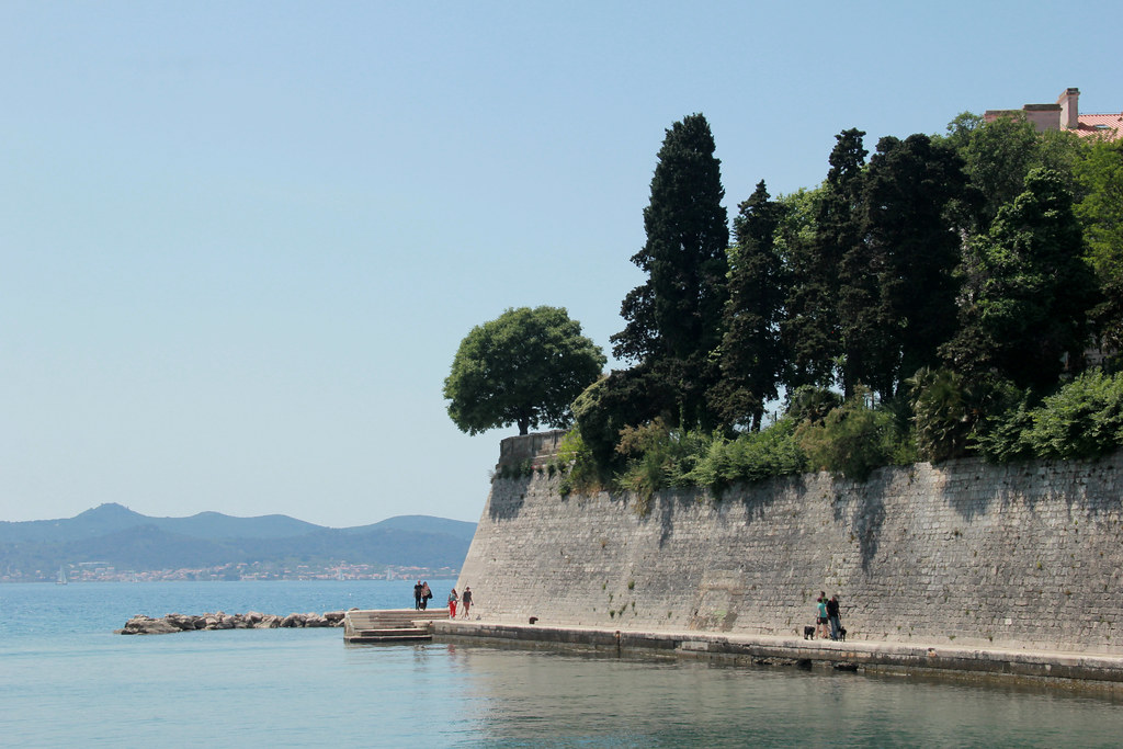 Looking out to sea from Fosa Harbour, Zadar