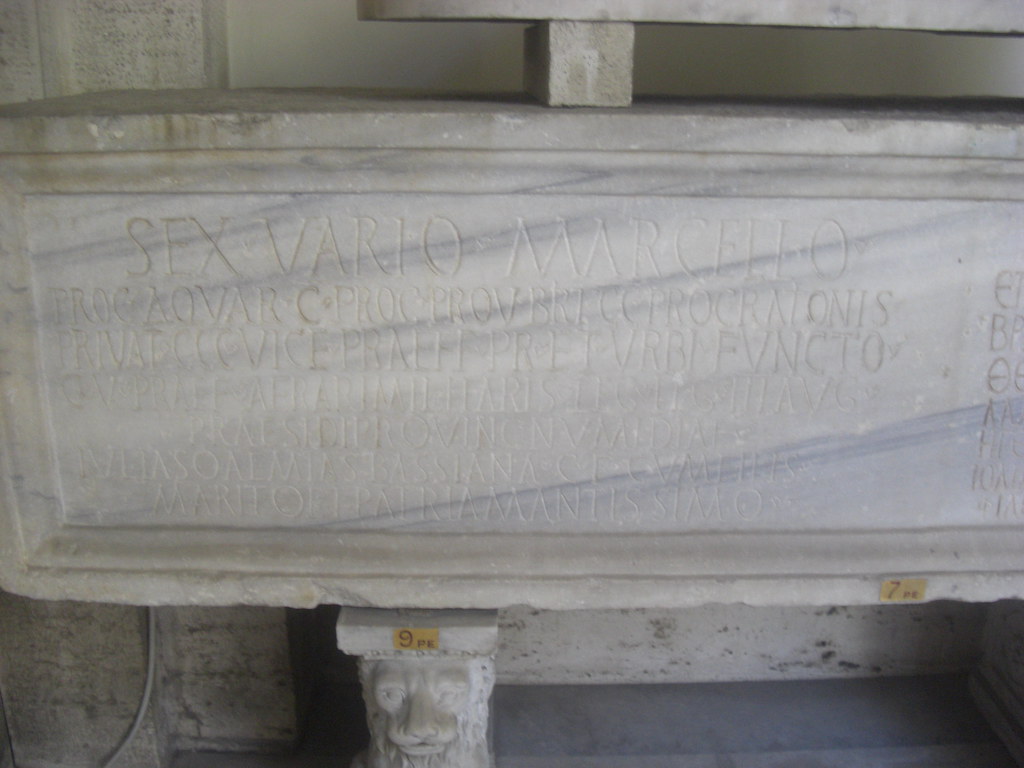 Funerary Monument of Sex. Varius Marcellus