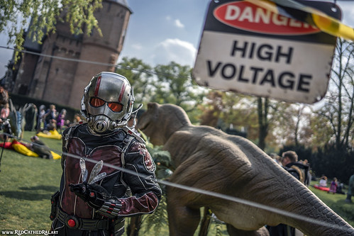 Ant-man travelled back to the age of dinosaurs