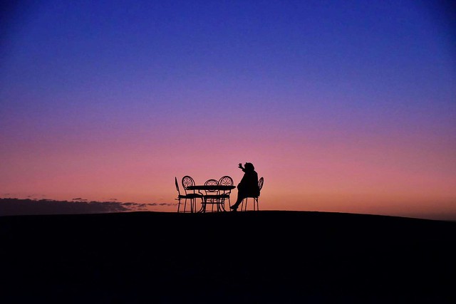 Sunrise in the Moroccan Desert