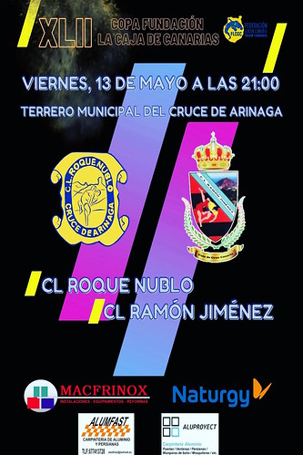 Cartel promocional de la luchada entre el C.L. Roque Nublo y C.L. Ramón Jiménez