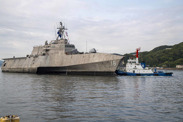 USS Charleston arrives for a scheduled port visit