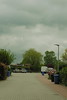 Village view in changeable weather - Bornhöved - Schleswig-Holstein - Germany - May 13, 2022