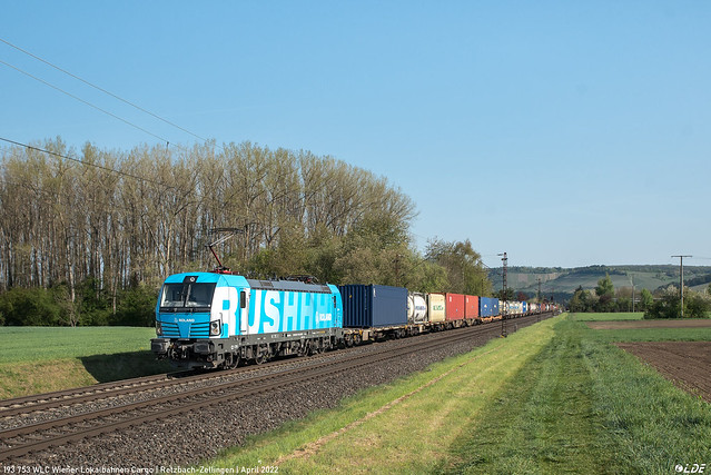 193 753 WLC Wiener Lokalbahnen Cargo | Retzbach-Zellingen | April 2022