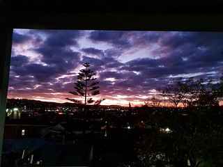 Sunset over Launceston