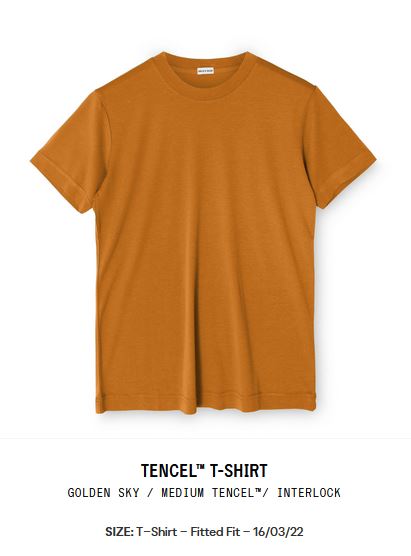 Tencel T-Shirt, Golden Sky