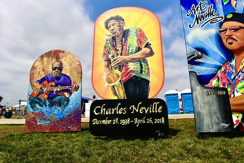 Art Neville monument. Photo by Michael Smith.