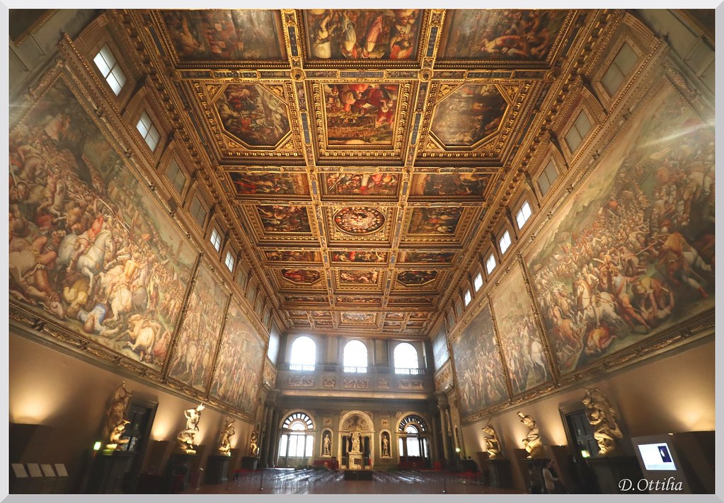 Italy - Florence - Palazzo Vecchio Museum - Sala dei Cinquecento
