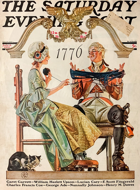 “Truce” by J. C. Leyendecker on the cover of “The Saturday Evening Post,” July 4, 1931.