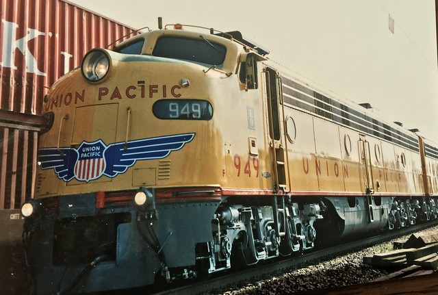 One of the last Union Pacific E units #949 in Elmhurst IL.