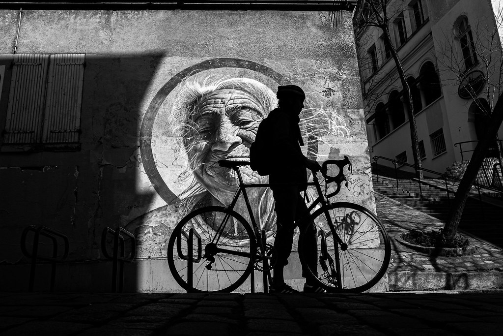 Bicyclette en Silhouette