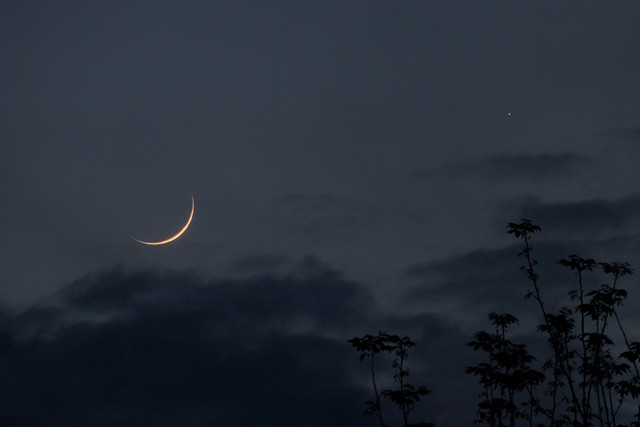Holdsarló és a Naprendszer legbelső bolygója, a Merkúr - Fotó: Balázs Gábor