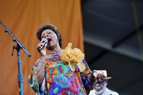 Irma Thomas on the Festival Stage. Photo by Michael White.