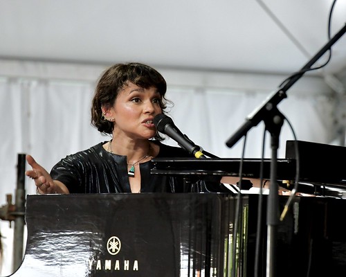 Norah Jones in the Jazz Tent. Photo by Michael White.