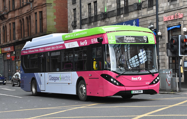 First Glasgow Route 9 electric