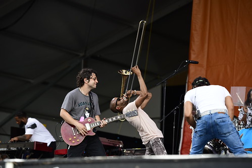 Trombone Shorty & Orleans Avenue on the Festival Stage. Photo by Michael White.